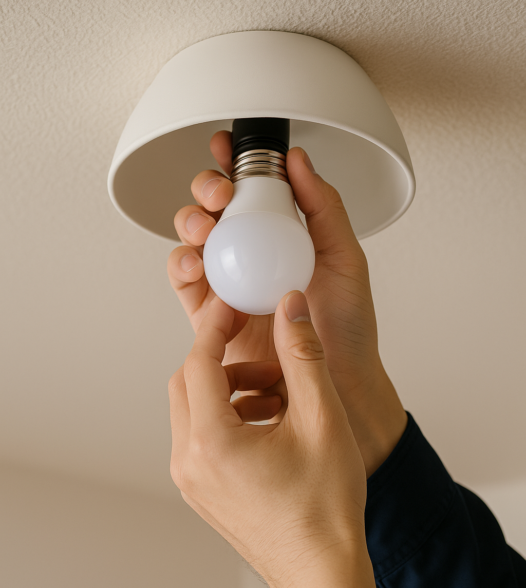 電球・電池の交換の作業